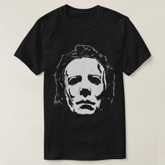 Halloween Michael Myers Mask Big Face  Tシャツ (デザイン正面)