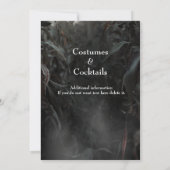 Halloween Modern Gothic Witch in Dark Forest 招待状 (裏面)