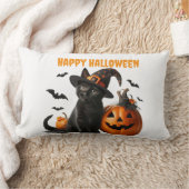 Halloween Modjo White ランバークッション (ブランケット)