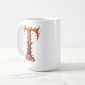 Halloween MonogramT コーヒーマグカップ (正面左)