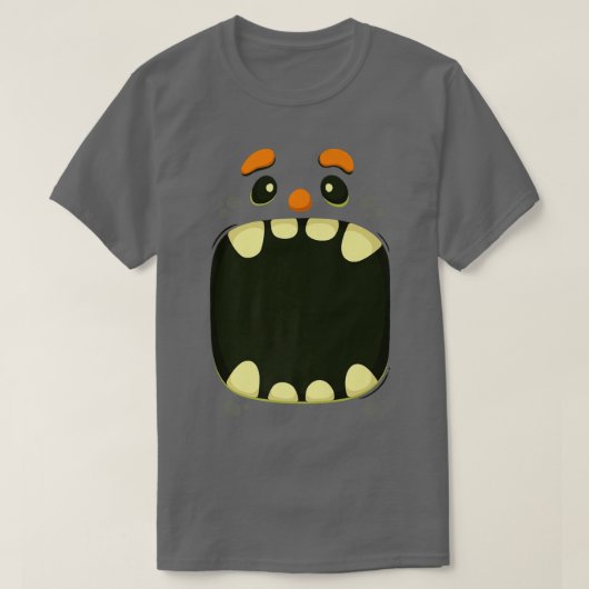 Halloween Monster Face Costume Tee 159 Tシャツ (デザイン正面)