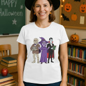  Halloween Monster Teacher Squad Teachers Staff  Tシャツ