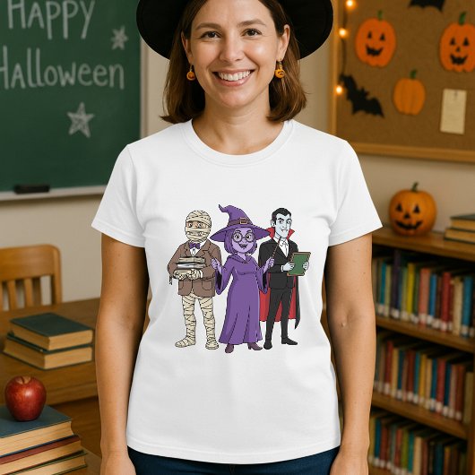  Halloween Monster Teacher Squad Teachers Staff  Tシャツ