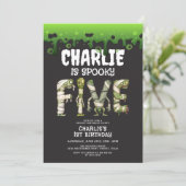 Halloween Monsters Spooktacular 5th Birthday 招待状 (スタンド正面)