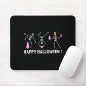 Halloween Montessori Teacher Skeleton Dancing Educ マウスパッド (マウス)