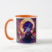 Halloween - Moonlit chibi vampire マグカップ (左)