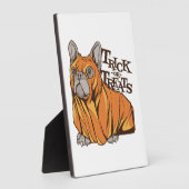 Halloween mops フォトプラーク (側面)