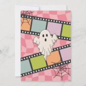 Halloween Movie Night Girl Birthday Invitation 招待状 (裏面)