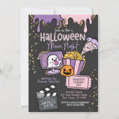Halloween Movie Night Invitation 招待状 (正面)