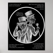 Halloween Mr. Hyde and Dr. Jekyll Gothic Art Print ポスター (正面)