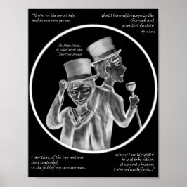 Halloween Mr. Hyde and Dr. Jekyll Gothic Art Print ポスター