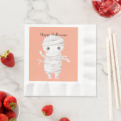 Halloween Mummy 縁ありランチョンナプキン (インサイチュ)