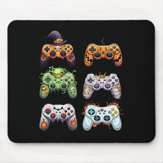 Halloween Mummy Zombie Gaming Controllers Vampire  マウスパッド (正面)