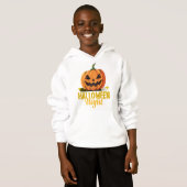 Halloween Night Pumpkin Glow Tee on Kid's 50/50 Ne (正面フル)