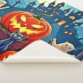 Halloween Night: Spooky Fun Art シェルパブランケット (3/4)