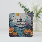 Halloween Night Spooky Halloween Party 招待状 (スタンド正面)