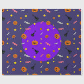 Halloween Night. Trick or Treat ラッピングペーパー (フラット)