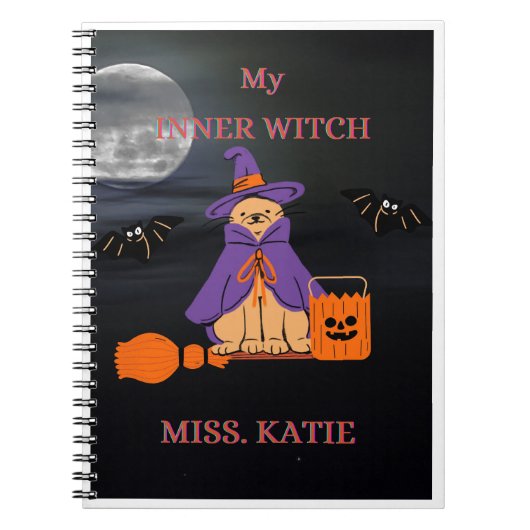 Halloween notebook for intuitive women ノートブック (正面)