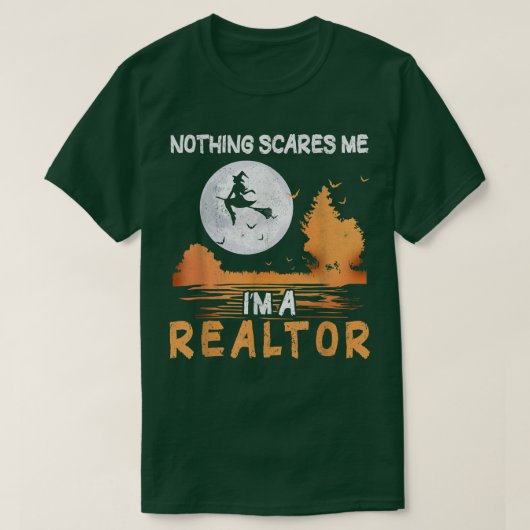 Halloween Nothing Scares Me I'm A Realtor Women  Tシャツ (デザイン正面)