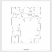 Halloween Nurse By Day Witch By Nights シール (シート)