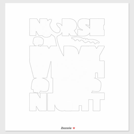 Halloween Nurse By Day Witch By Nights シール (シート)