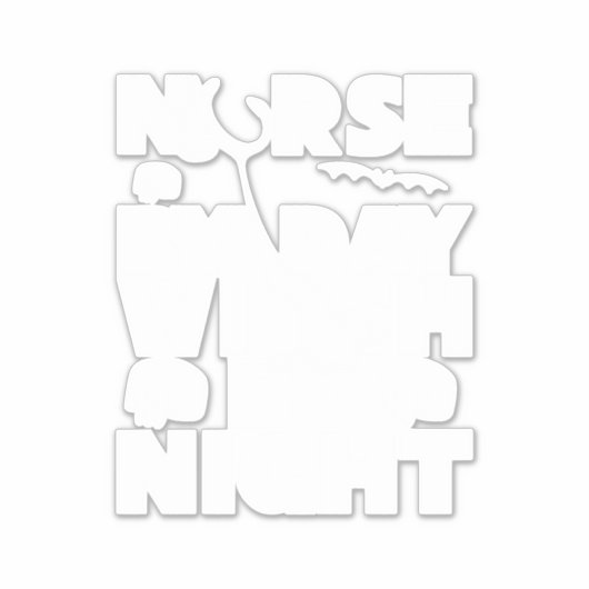 Halloween Nurse By Day Witch By Nights シール (正面)