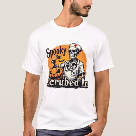 Halloween Nurse Design Oversized T-Shirt Tシャツ (正面)