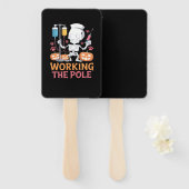 Halloween Nurse Skeleton Funny Joke Essential T-Sh ハンドファン (正面&裏面)