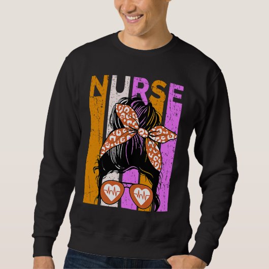 Halloween Nurse Womens Nursing Student Fun Cool スウェットシャツ (正面)
