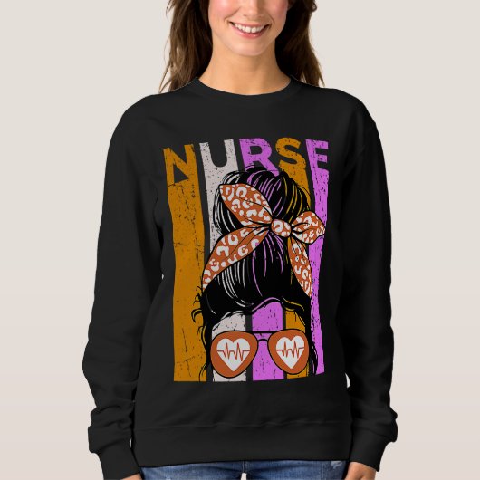 Halloween Nurse Womens Nursing Student Fun Cool スウェットシャツ (正面)
