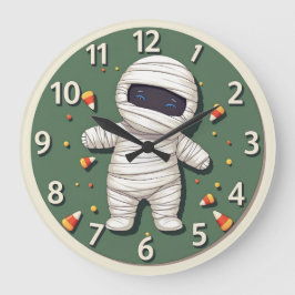 Halloween Nursery: Lil' Monster Wall Clock ラージ壁時計