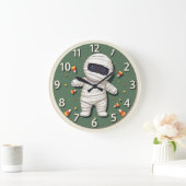 Halloween Nursery: Lil' Monster Wall Clock ラージ壁時計 (ホーム)