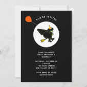 Halloween October Birthday Party 招待状 (正面)