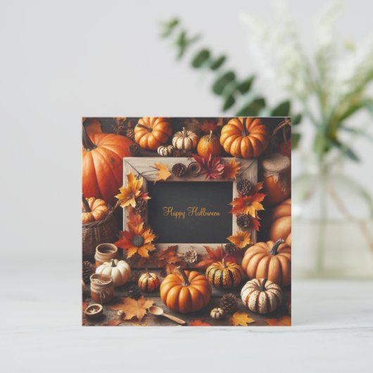 Halloween Orange Frame 招待状 (スタンド正面)