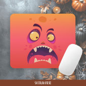 Halloween Orange Shocked Monster Mousepad マウスパッド