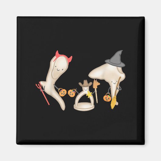 Halloween Ossicle Audiology Audiologist Student En マグネット (正面)