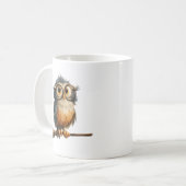 Halloween Owl コーヒーマグカップ (正面左)