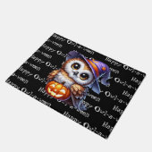 Halloween Owl ドアマット (アングル)