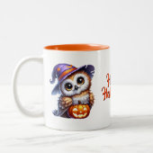 Halloween Owl Coffee Mug ツートーンマグカップ (左)