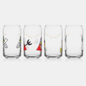 Halloween Owls Drinkware Set of 4 ガラス缶 (左)