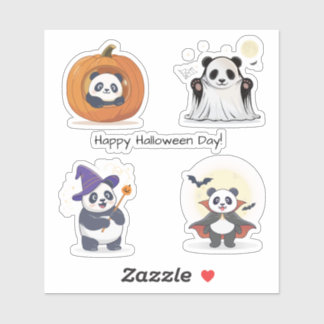 Halloween Panda Collection シール