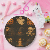 Halloween paper plates ペーパープレート (パーティー)