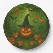 Halloween paper plates that blend in with nature ペーパープレート (正面)
