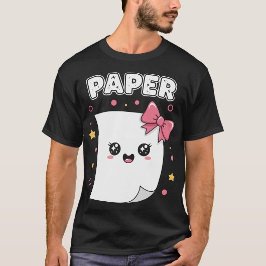 Halloween Paper Scissors Rock Matching Cute Costum Tシャツ (正面)