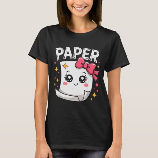 Halloween Paper Scissors Rock Matching Cute Paper Tシャツ (正面)