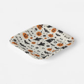 Halloween Pappteller mit Kürbissen und Geistern ペーパープレート (傾斜あり)