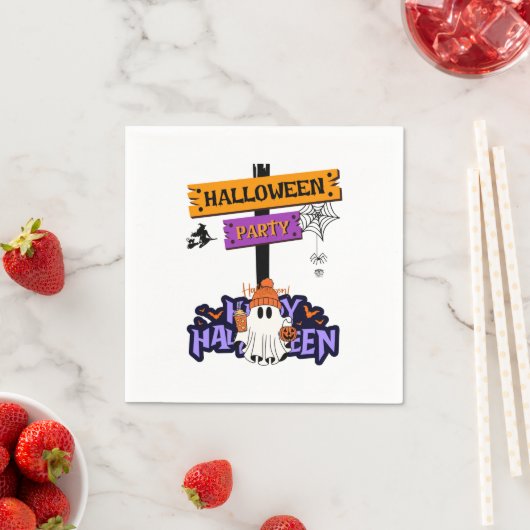 Halloween Party スタンダードカクテルナプキン (インサイチュ)
