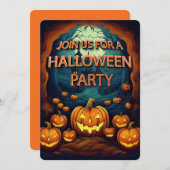 Halloween Party 招待状 (正面/裏面)