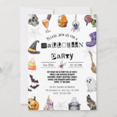  Halloween Party 招待状 (正面)