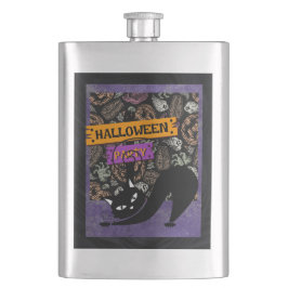 Halloween Party and Black Cat フラスク